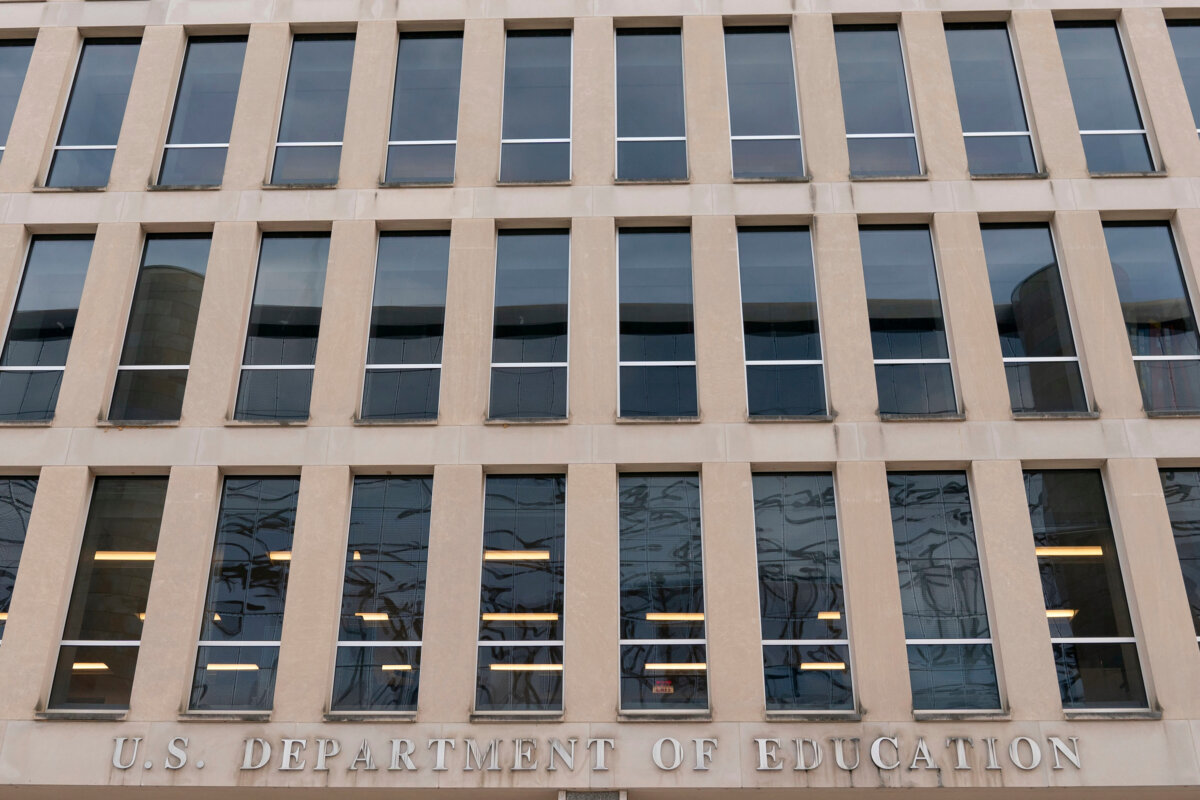 The U.S. Department of Education building is seen in Washington, on Nov. 18, 2024. (Jose Luis Magana/AP)