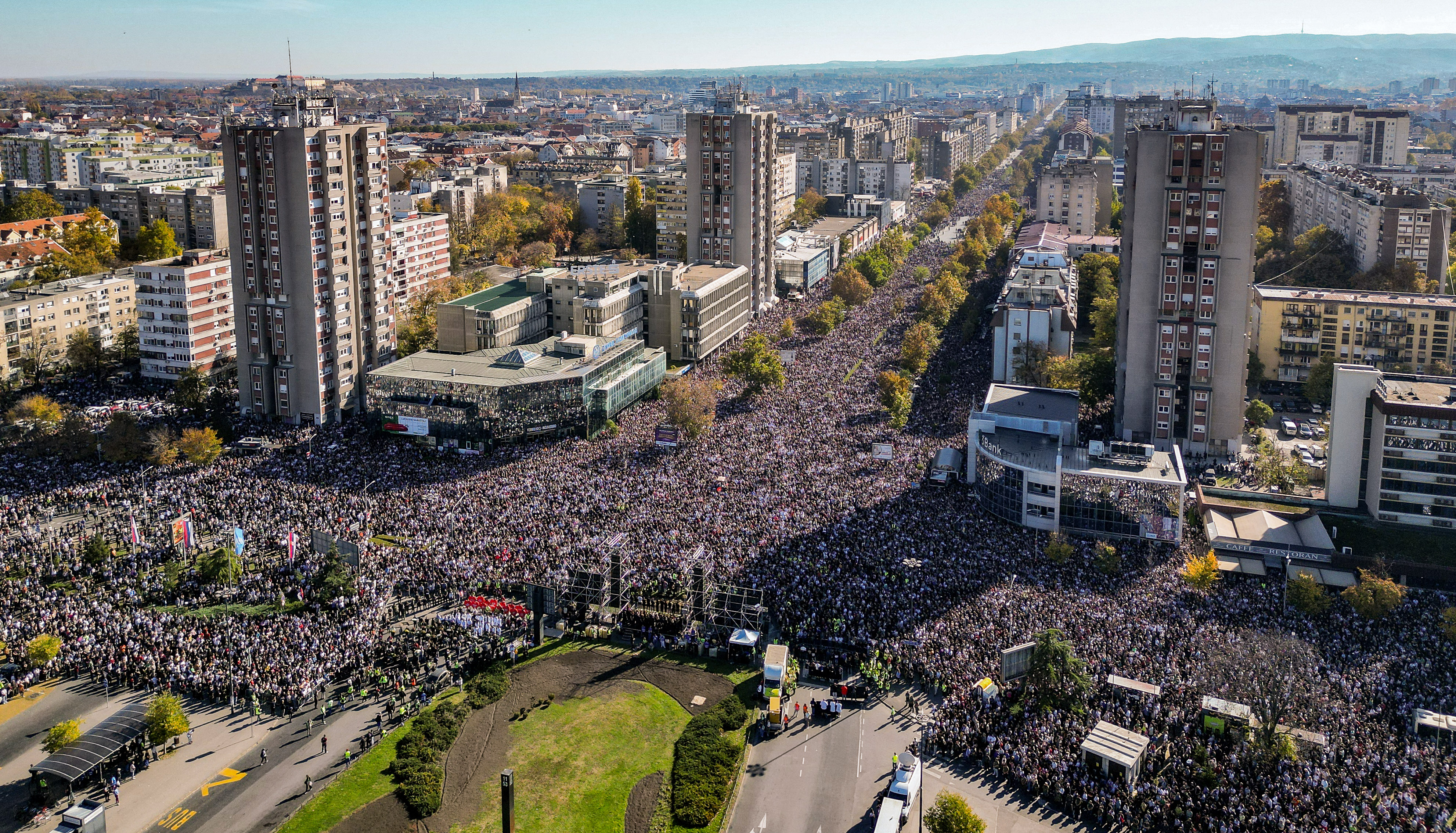 Day in Photos: Novi Sad Anniversary, Digital ID Protest, and Penny-Farthing Race