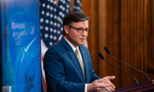 House Speaker Mike Johnson Holds News Conference on Day 36 of Government Shutdown