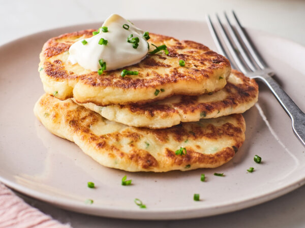 Turn Leftover Mashed Potatoes Into Pan-Fried Potato Pancakes