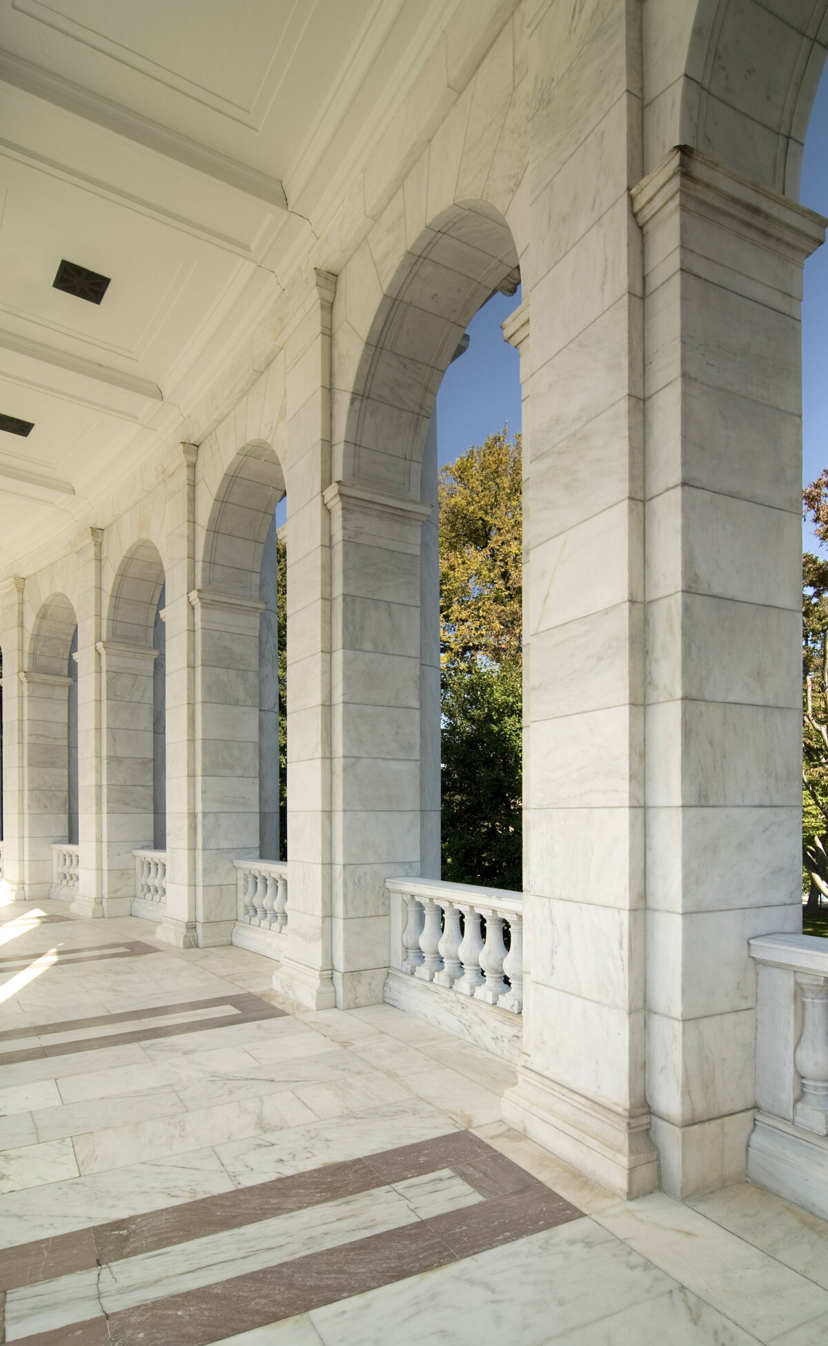 Doric pilasters of Arlington National Cemetery’s Memorial