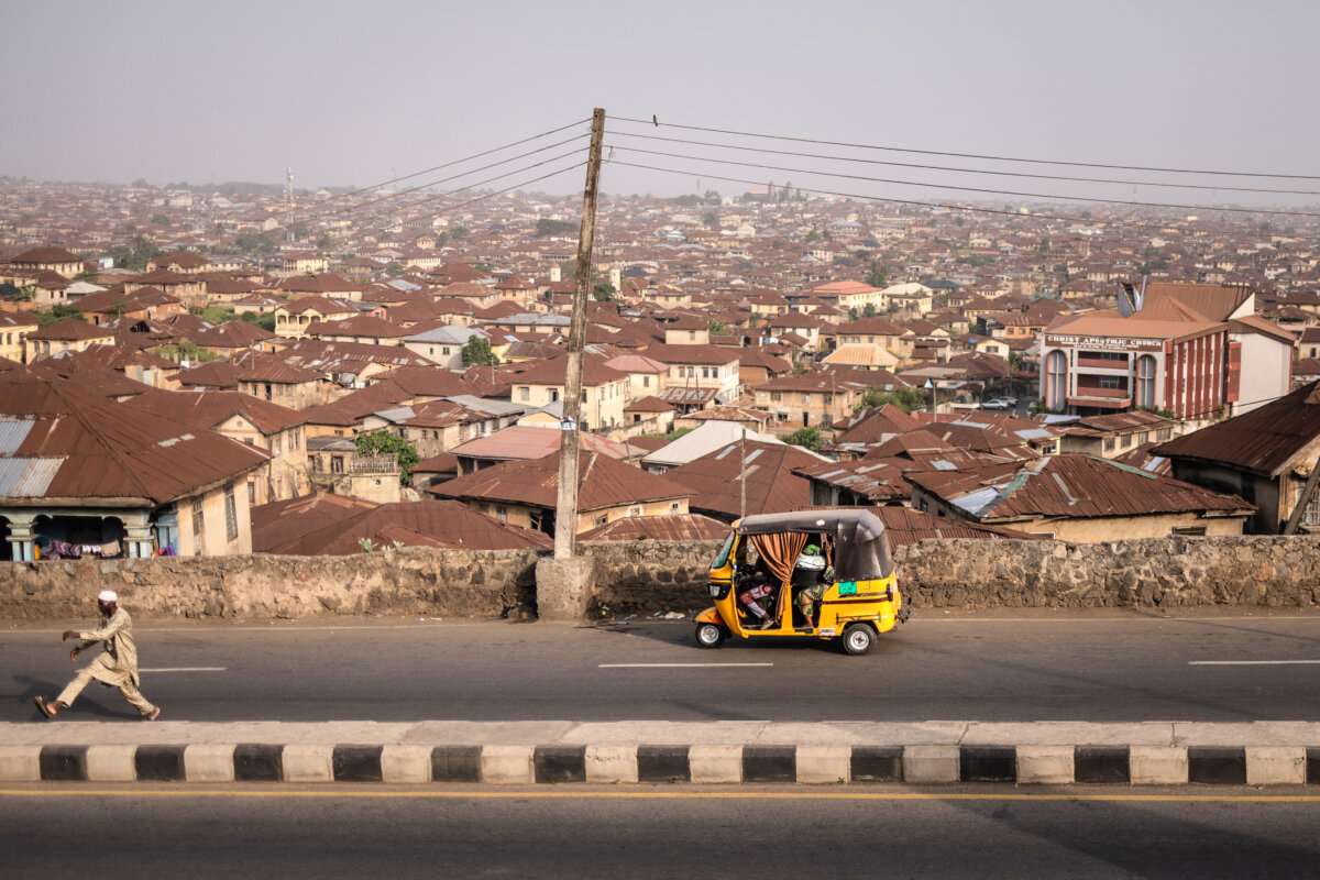 The skyline of the city of Ibadan in southwestern Nigeria on Nov. 20, 2024. (Olympia De Maismont/AFP via Getty Images)