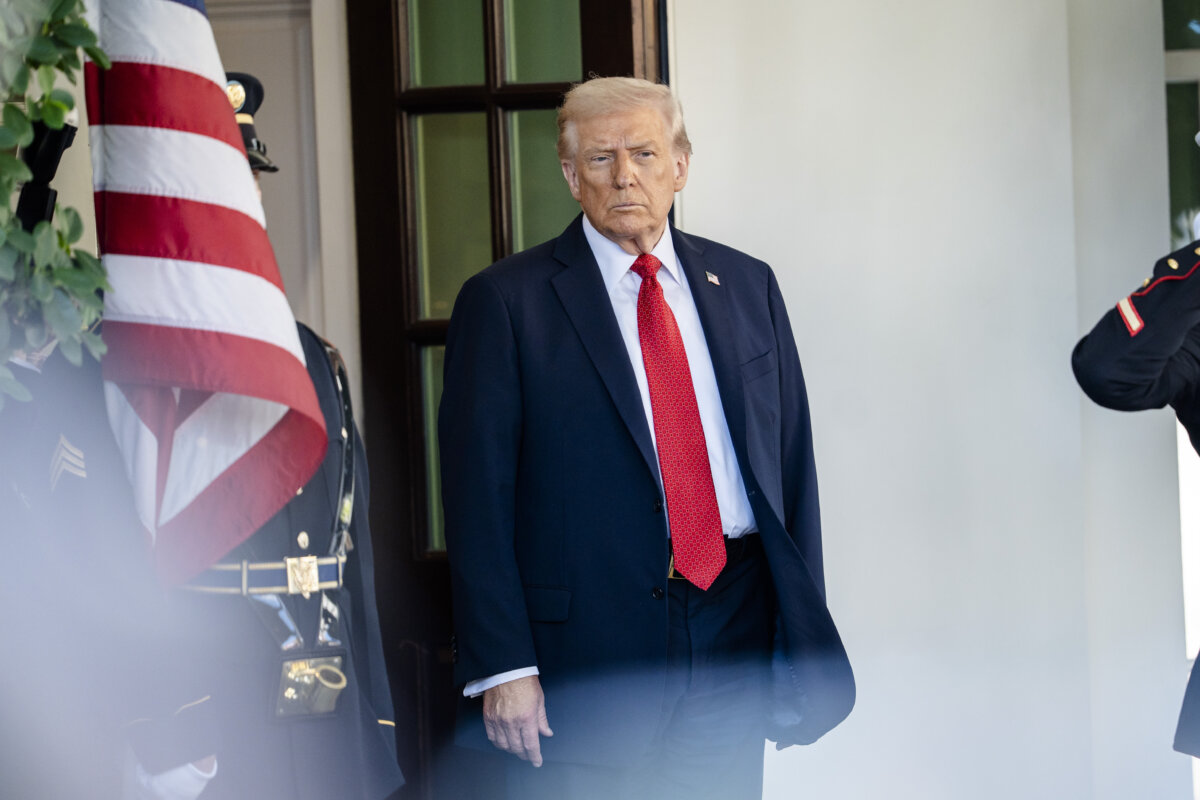 President Donald Trump at the White House on Oct. 20, 2025. (Madalina Kilroy/The Epoch Times)