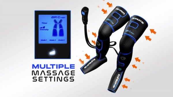 Air-C Leg Massager helps with leg swelling, poor circulation, restless leg syndrome, varicose vein discomfort, post-surgery recovery, and general leg fatigue