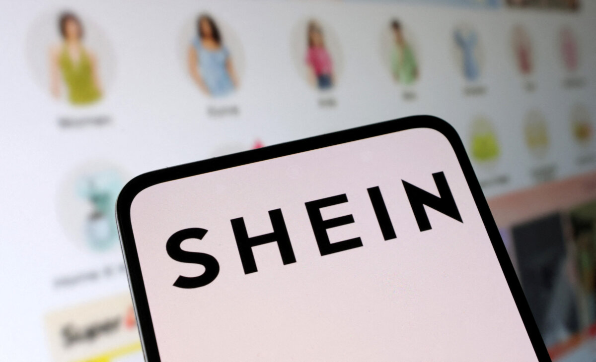 Shein logo and their web shop are seen in this illustration taken, May 16, 2024. (Dado Ruvic/Reuters)