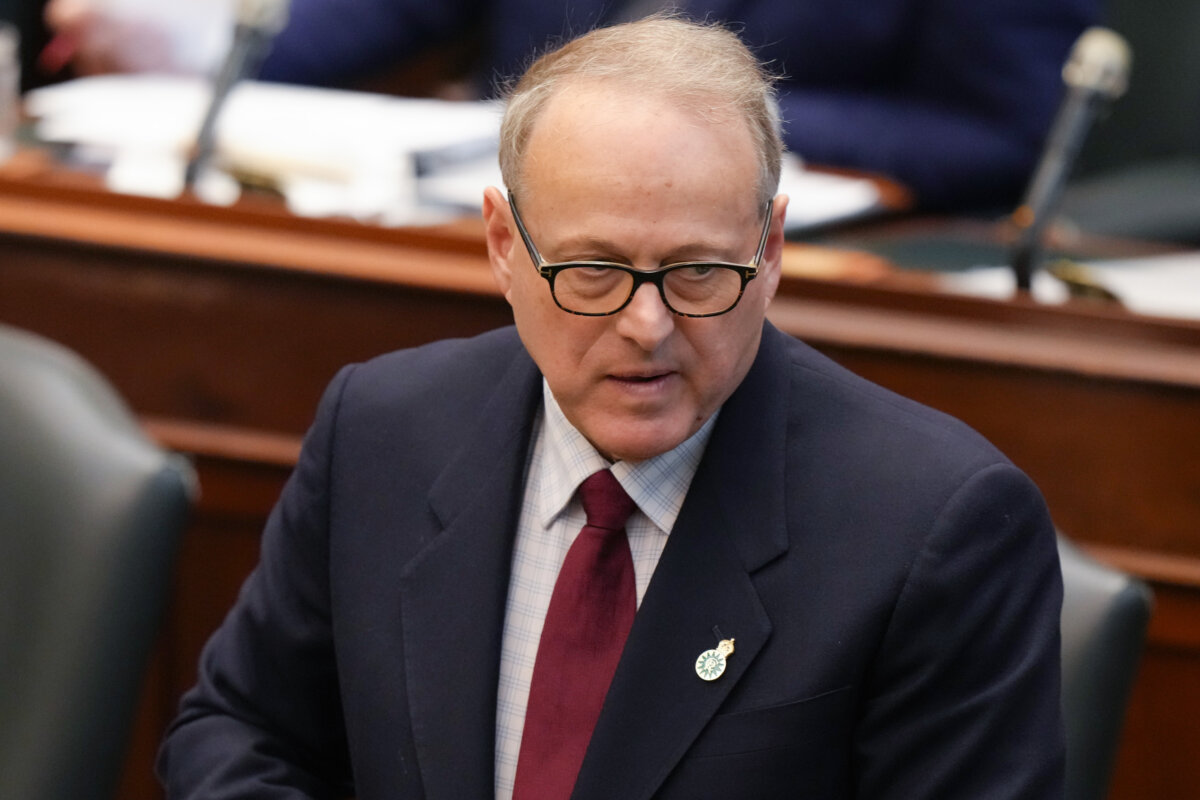 Michael Kerzner, Ontario's solicitor general, attends question period at the Ontario Legislature in Toronto on Nov. 28, 2023. (The Canadian Press/Chris Young)