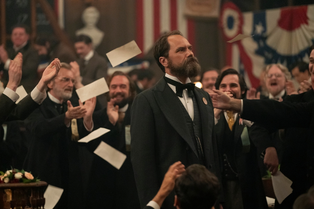 James Garfield (Michael Shannon), in "Death by Lightning." (Larry Horricks/Netflix)