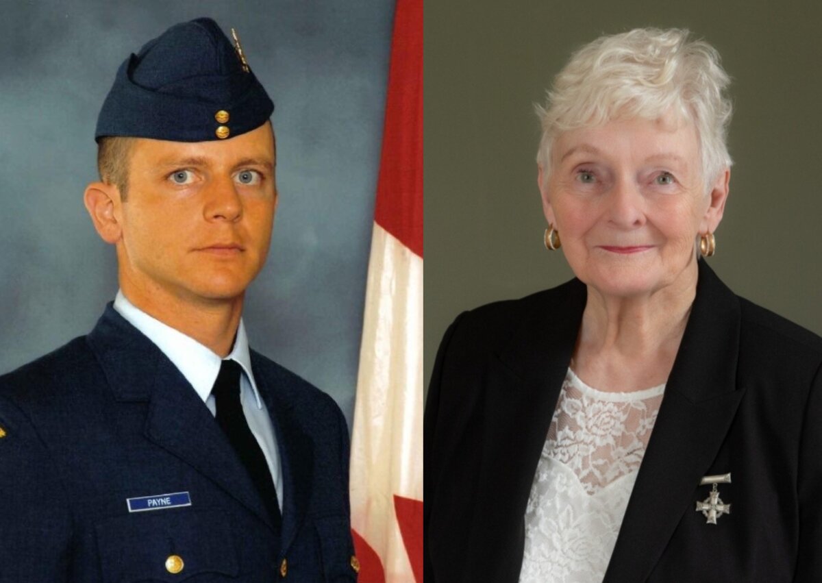Nancy Payne (R) has been selected as the 2025 Silver Cross Mother by the Royal Canadian Legion. Her son, Randy Payne (L), was killed by a roadside bomb in Afghanistan in 2006. (Royal Canadian Legion handout photo)