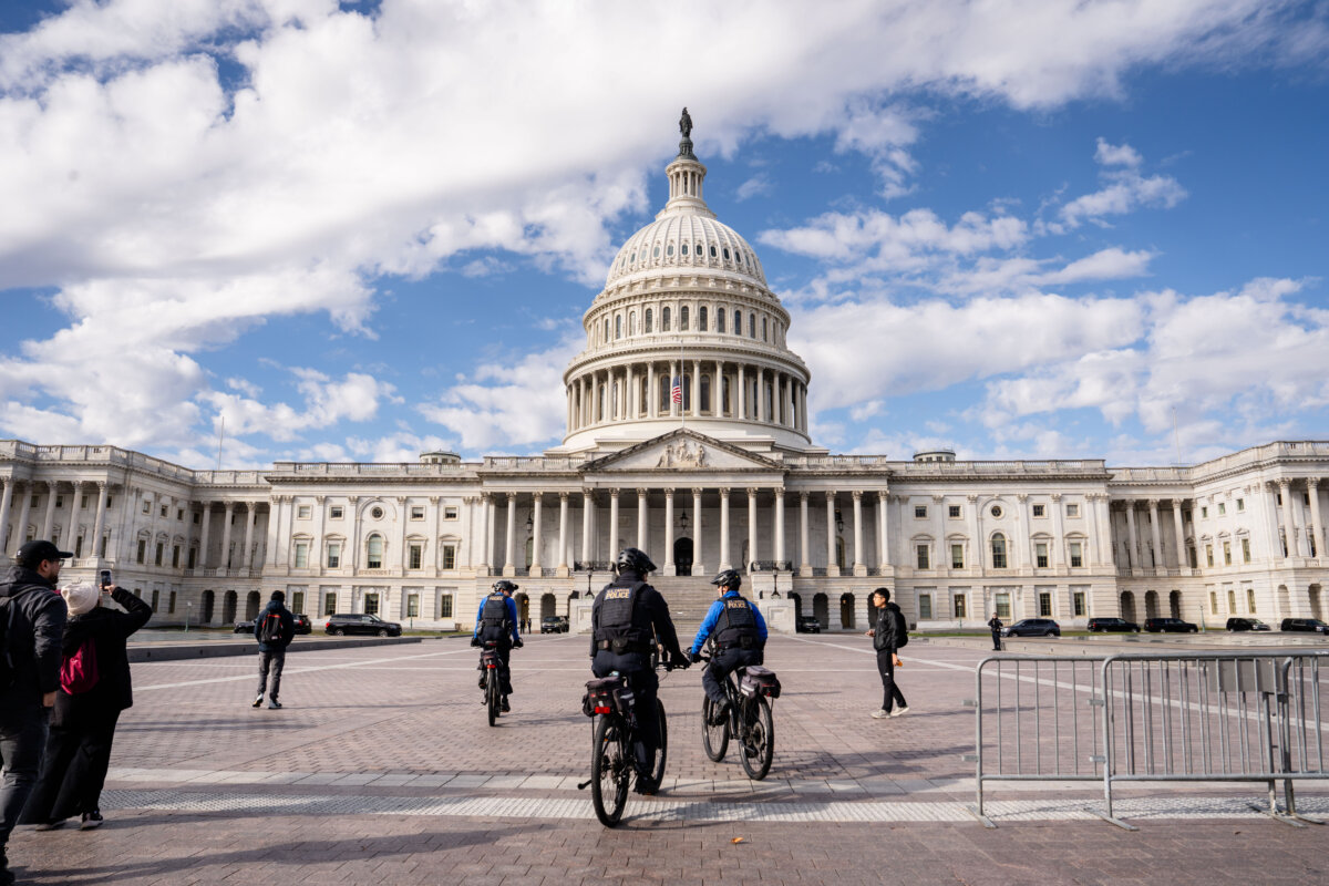 The U.S. Capitol building in Washington on Nov. 10, 2025. (Madalina Kilroy/The Epoch Times)
