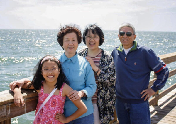 Cynthia with her mother and late grandparents on a family trip. (Courtesy of Cynthia Sun)