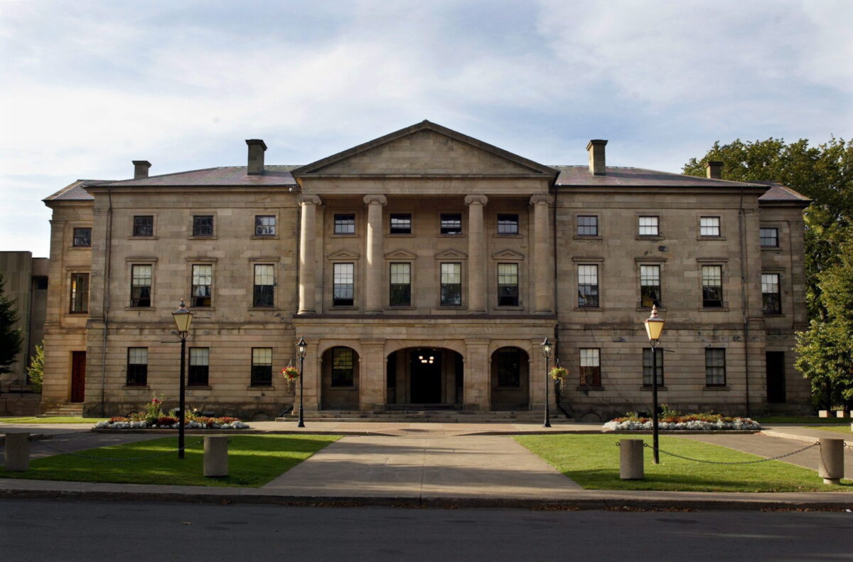 The Prince Edward Island legislature in Charlottetown on Sept. 25, 2003. (Andrew Vaughan/The Canadian Press)