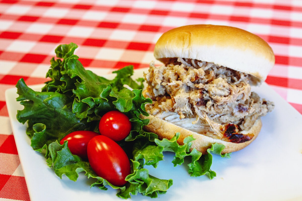 The sandwich's success comes from its simple familiarity, including traditional dressing ingredients that many families prepare for holiday meals. (Travel Dubuque)