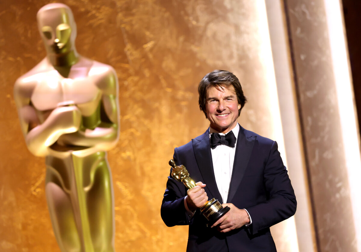 Honoree Tom Cruise poses onstage during the 16th Governors Awards at The Ray Dolby Ballroom in Hollywood, Calif., on Nov. 16, 2025. (Kevin Winter/Getty Images)