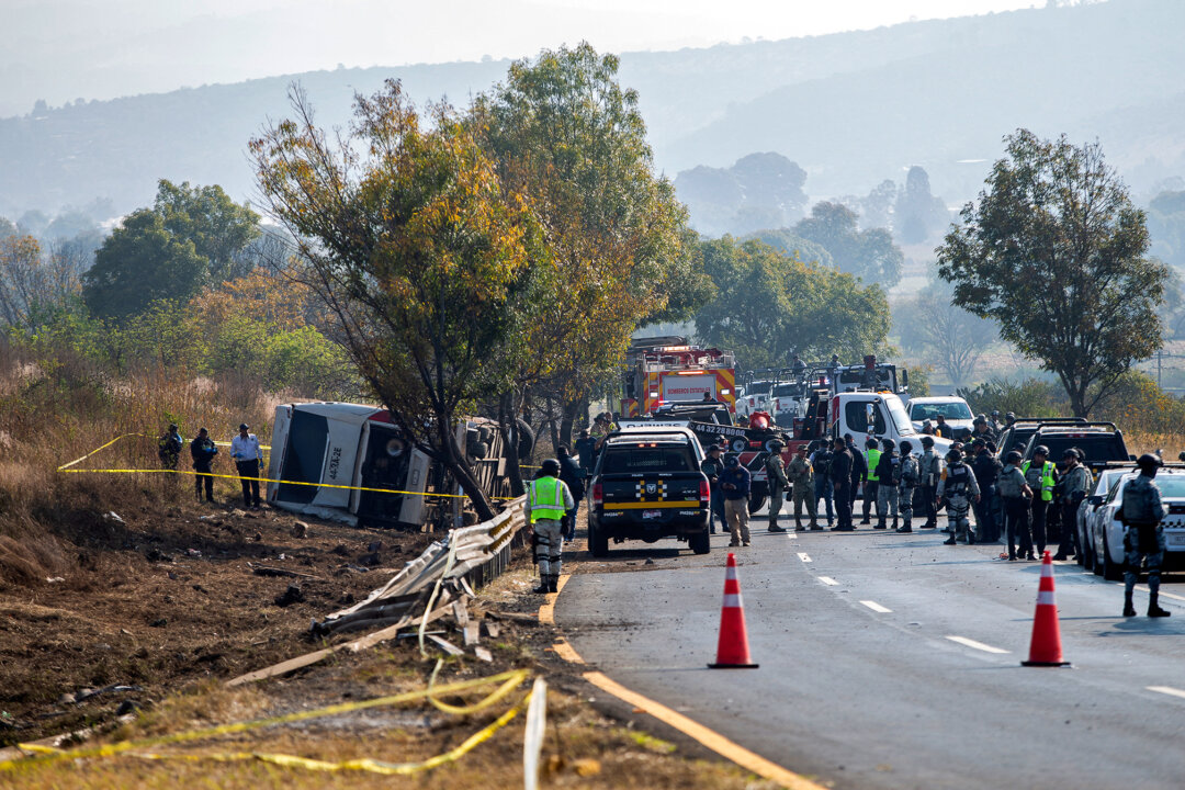 Day in Photos: Bus Accident in Mexico, Protest in Johannesburg, and Porsche Festival