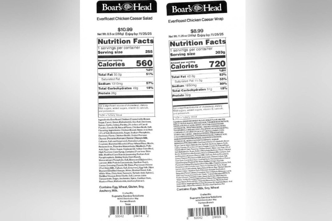 Italian Cheese Sold in 2 US States Recalled Due to Bacterial Contamination