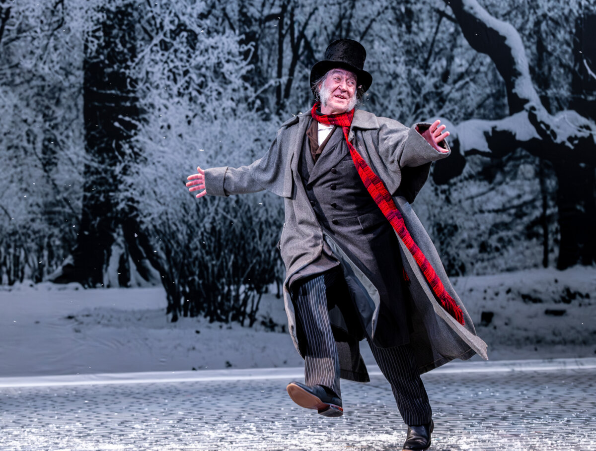 Ebenezer Scrooge (Christopher Donahue) undergoes a spiritual transformation, in "A Christmas Carol." (Brett Beiner)