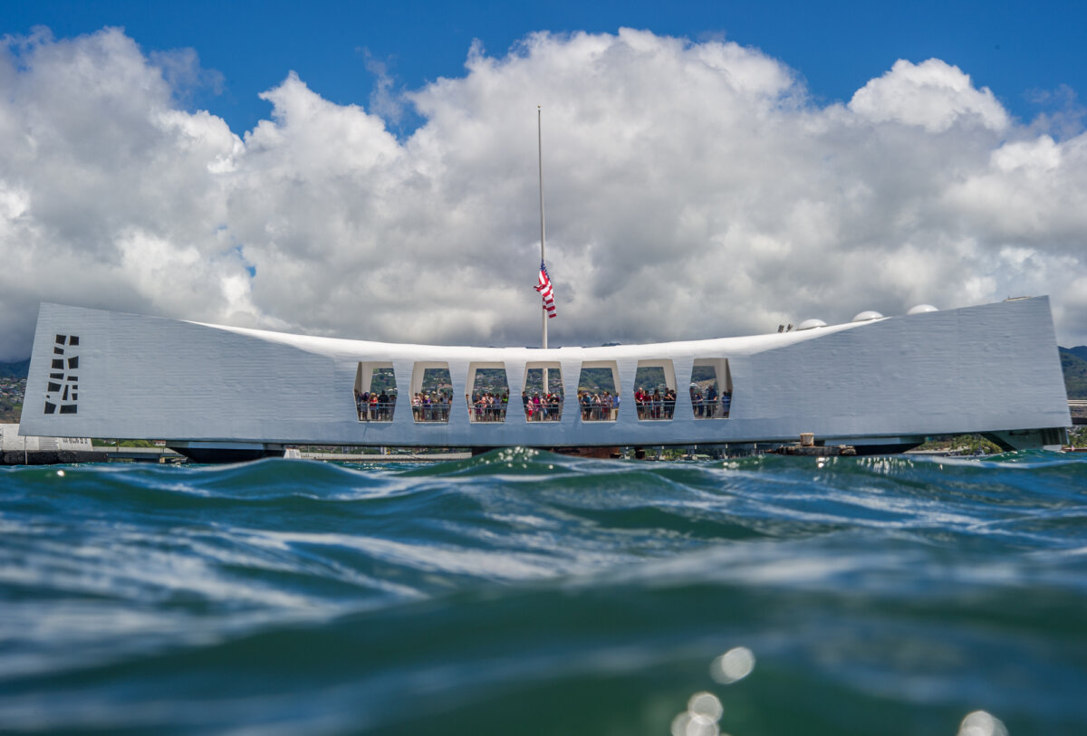 USS Arizona memorial. (Public Domain)