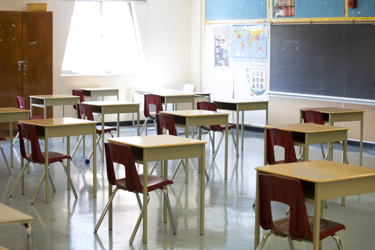 A classroom in a Toronto school in a file photo.(The Canadian Press/Carlos Osorio)