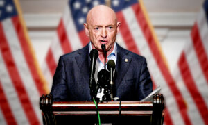 Sen. Mark Kelly Holds a Press Conference on the Trump Administration