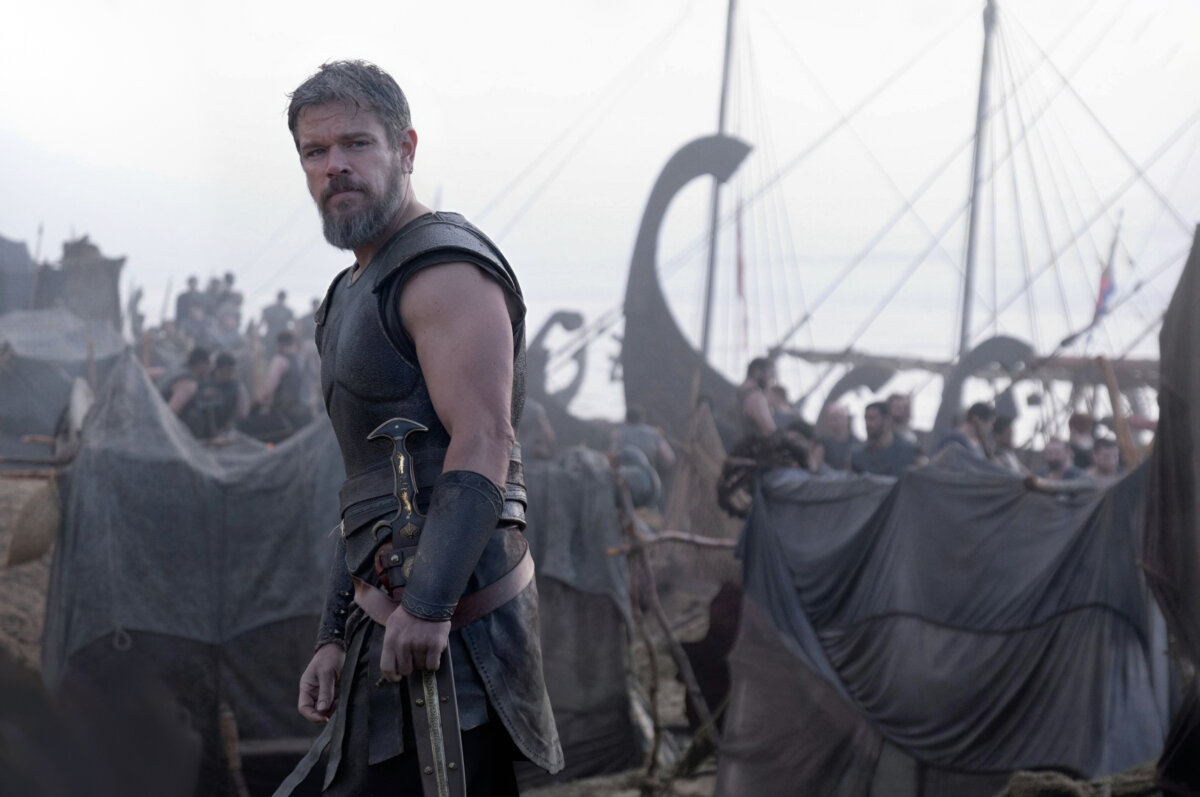 Matt Damon as Odysseus in the upcoming 2026 Christopher Nolan film "The Odyssey." (Universal Pictures)