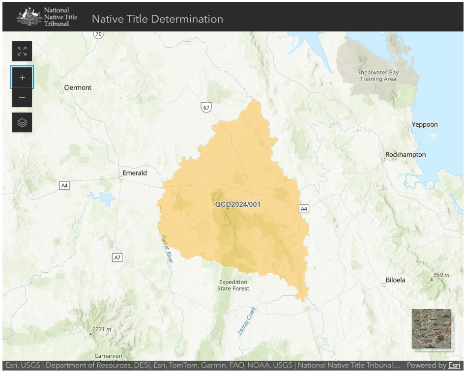 An Australian government map shows the area being claimed. (Screenshot)