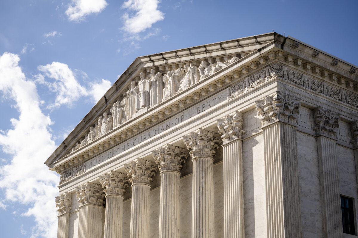 The U.S. Supreme Court in Washington on Nov. 10, 2025. (Madalina Kilroy/The Epoch Times)