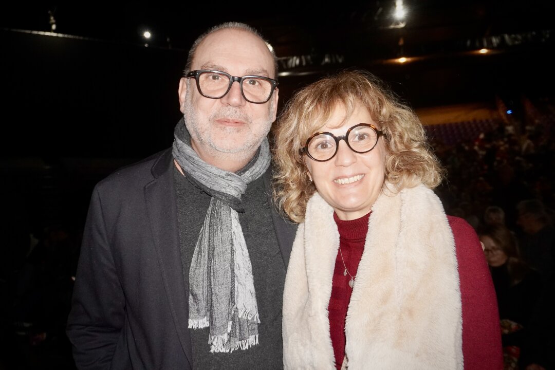 Jean-Claude DeMarco and Sylvie Schultz enjoyed Shen Yun's evening performance at Galaxie Amnéville on Dec. 18, 2025. (Mary Man/The Epoch Times)