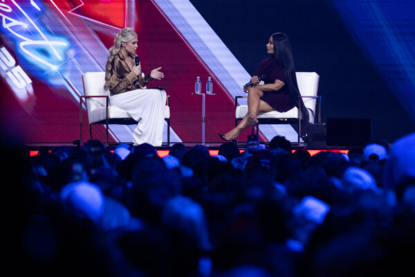 Nicki Minaj Makes Surprise Appearance With Erika Kirk at AmericaFest