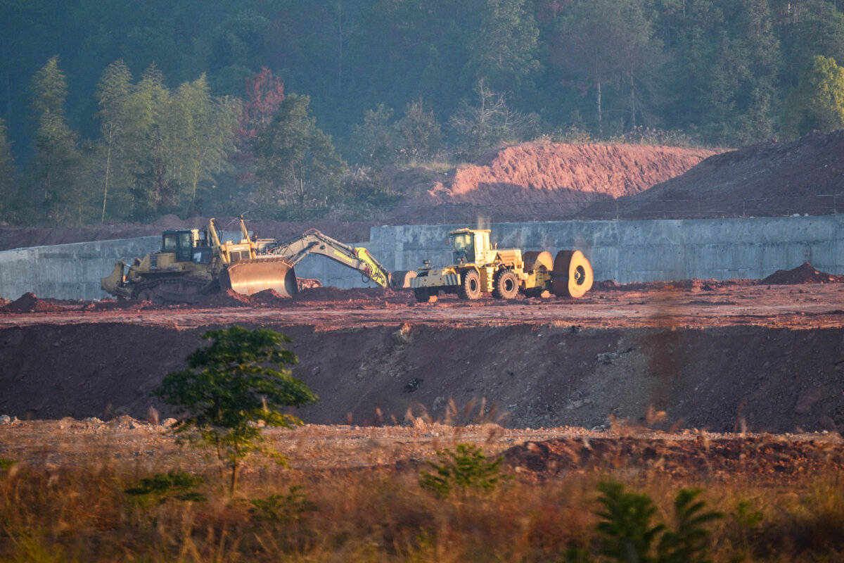 The Rare Earth Industrial Park is under construction in Anyuan County, Jiangxi Province, China, on Nov. 21, 2025. (Hector Retamal/AFP via Getty Images)