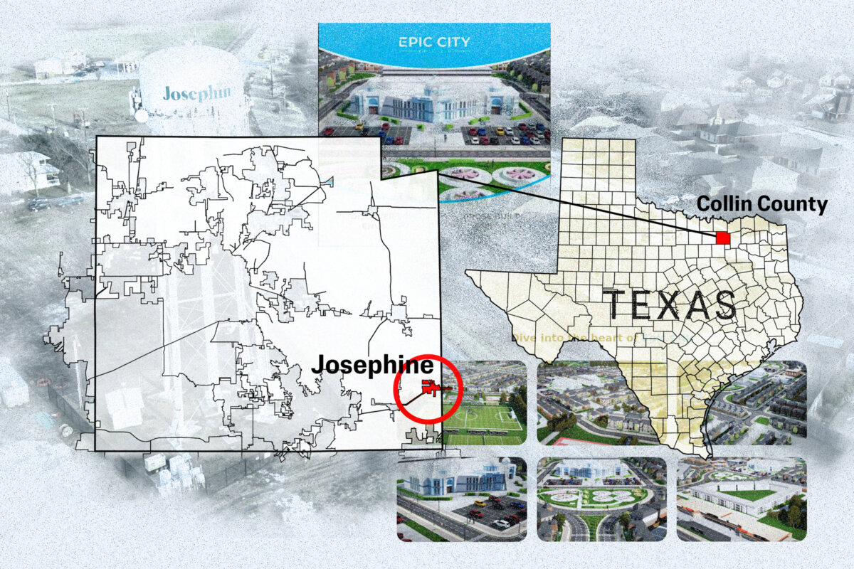 (Illustration by The Epoch Times, Public Domain, Rendition from Texas legal documents)