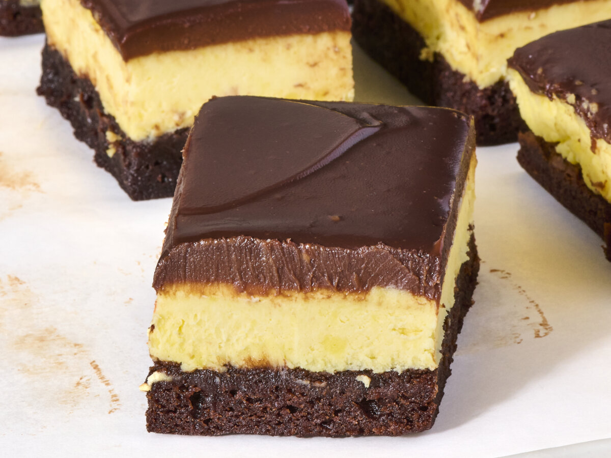 This is a great spin on Boston cream pie for chocolate lovers, and it starts with boxed brownie mix. (Alex Lepe/TCA)