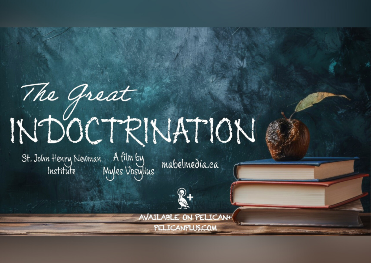 Released on Nov. 6, 2025, “The Great Indoctrination” is a documentary by Canadian filmmaker Myles Vosylius about what he describes as a “crisis of education in the West.” It is available for viewing on Pelican+. (Courtesy of Myles Vosylius)