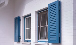 Add Attractive Louvered Shutters