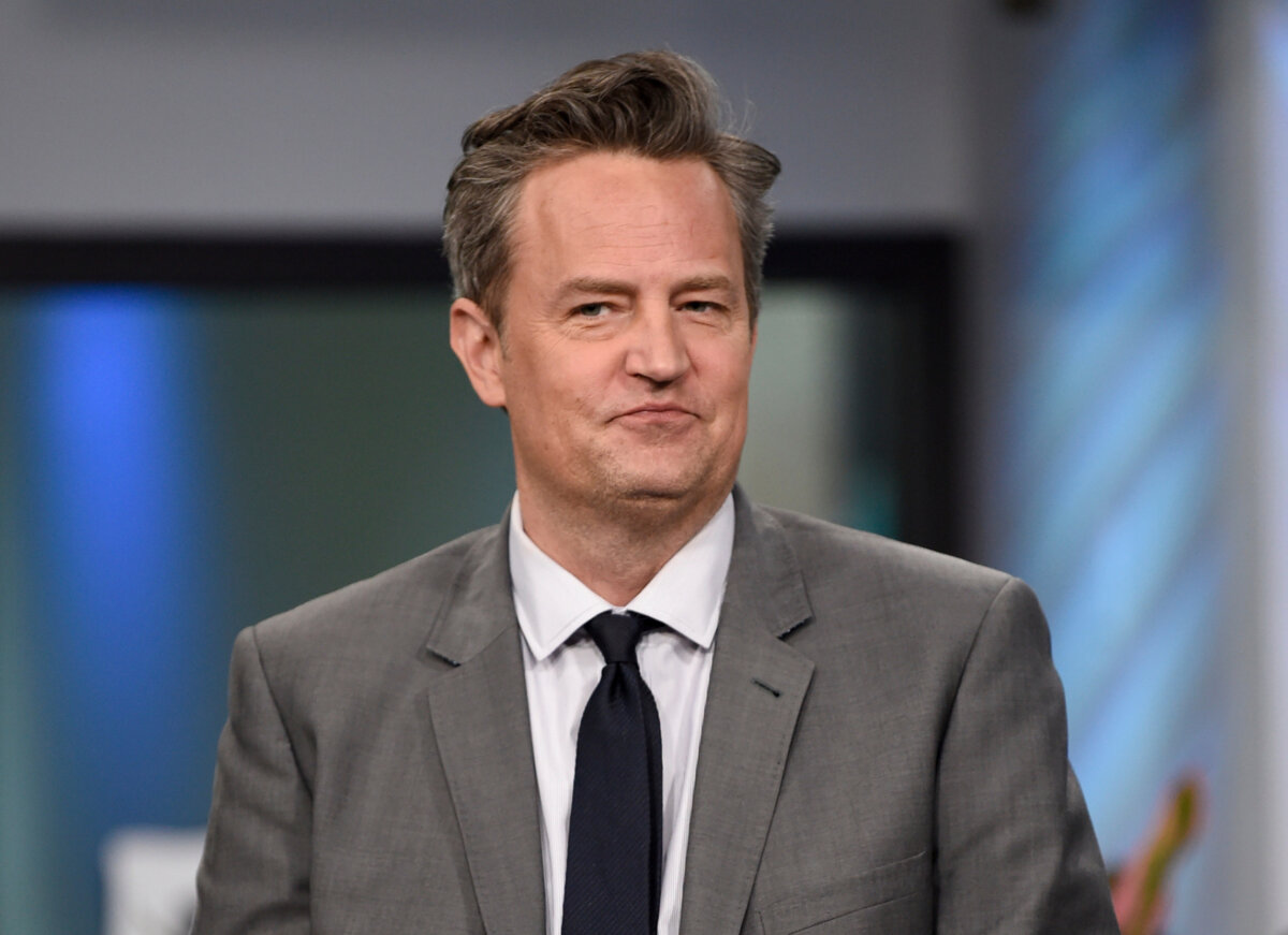 Actor Matthew Perry participates in the BUILD Speaker Series to discuss the miniseries "The Kennedys After Camelot" in New York on March 30, 2017. (Evan Agostini/Invision/AP)