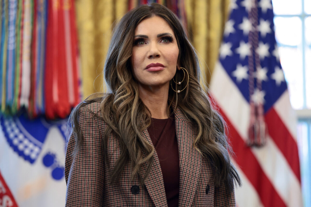 U.S. Homeland Security Secretary Kristi Noem at the White House in Washington on Nov. 17, 2025. (Evelyn Hockstein/Reuters)