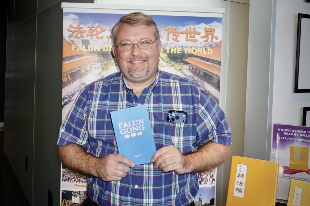 Joel Wilkinson attended Shen Yun Performing Arts at the CFISD Visual and Performing Arts Center in Houston, Texas, on Jan. 31, 2026. (Sonia Wu/The Epoch Times)