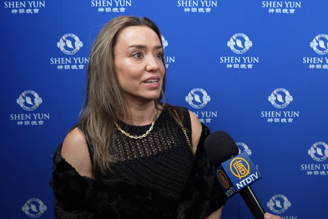 Juliana Saulino, ballroom dancer and interior designer, at the Cobb Energy Performing Arts Centre on Jan. 31, 2026. (NTD)