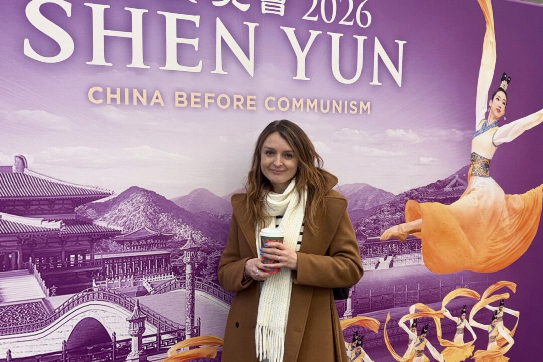 Berenika Kara attended Shen Yun Performing Arts at the ICC Birmingham-Hall 1, in Birmingham, on Jan. 3, 2026. (Li Ming/The Epoch Times)