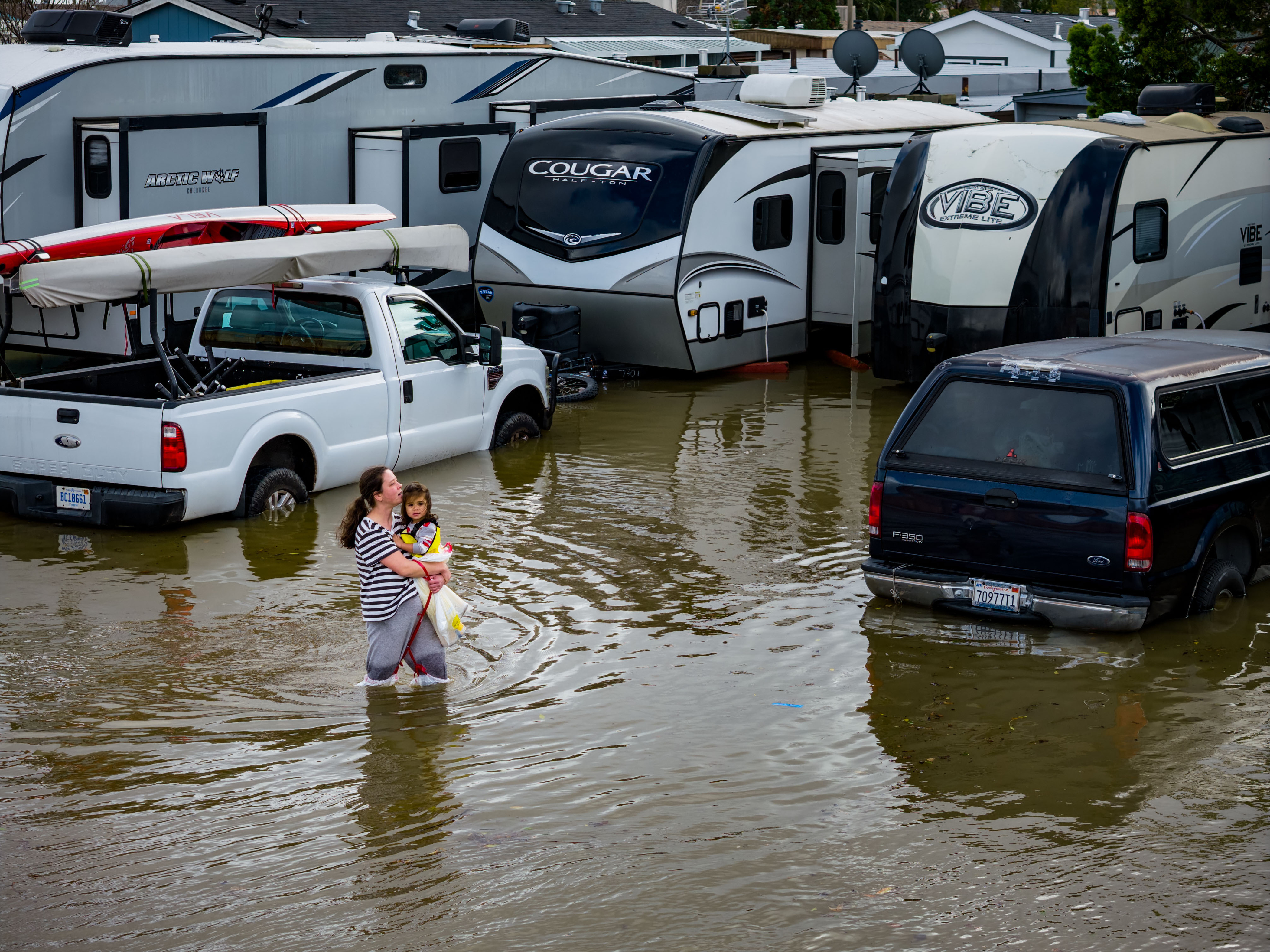 LIVE NOW: High Tides Bring Street Flooding to Newport Beach, California