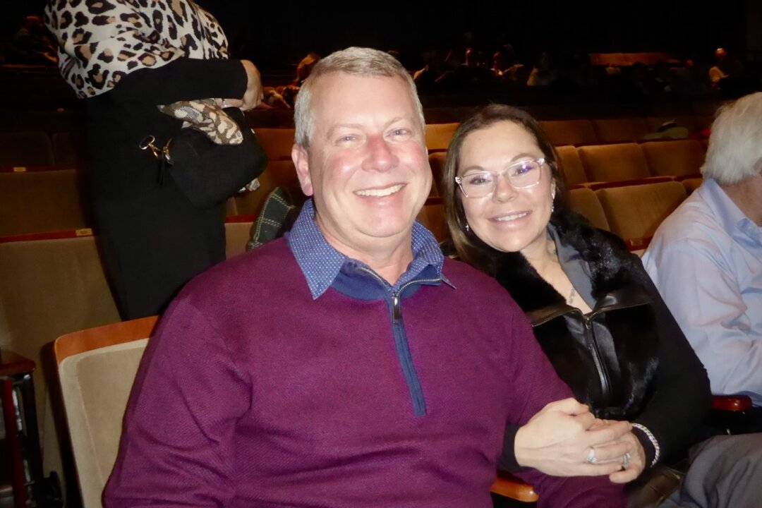 Mark Sij and his wife Heather attend Shen Yun Performing Arts at the Eisemann Center in Dallas, Texas, on Jan. 3, 2026. (Frank Liang/The Epoch Times)