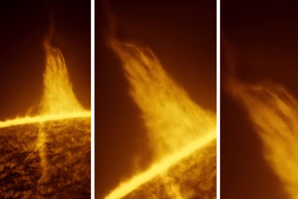 Astronomer Captures Towering Solar Eruption Shaped Like the Burj Khalifa Skyscraper in Dubai—Here's the Video