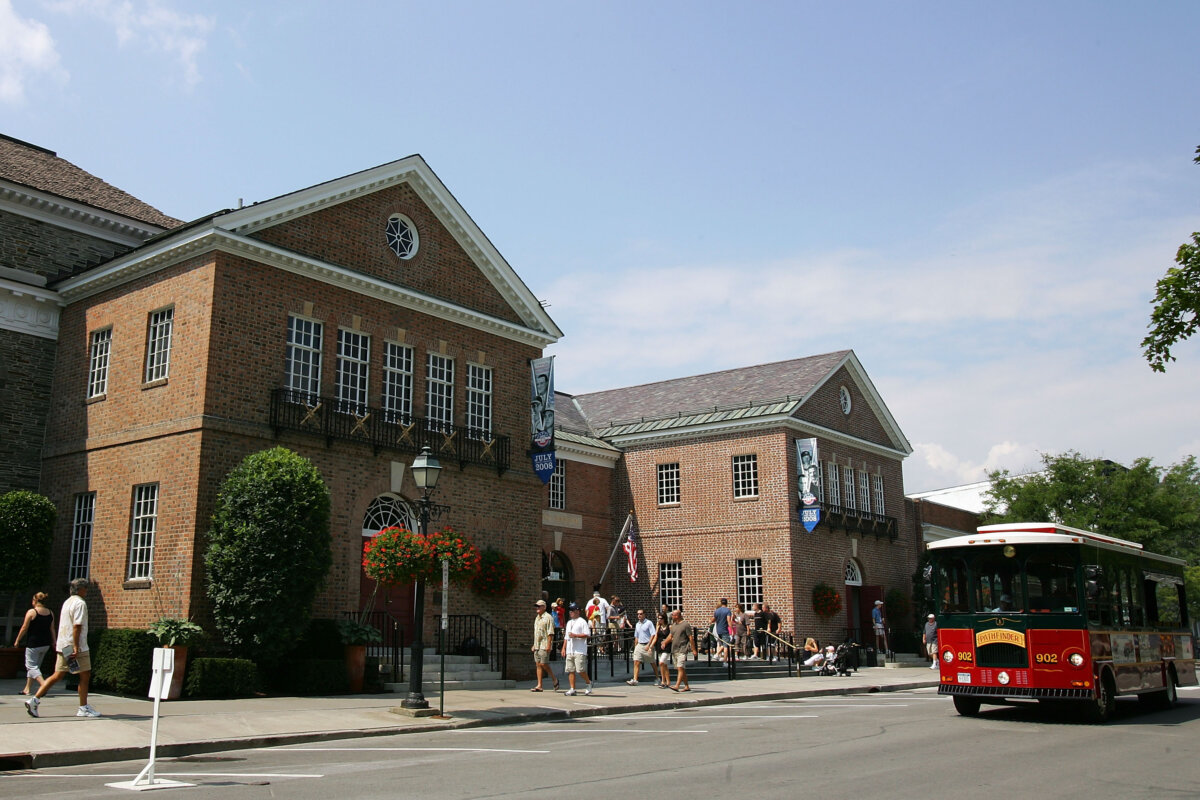 The National Baseball Hall of Fame and Museum is seen during the Baseball Hall of Fame weekend in Cooperstown, New York, on July 26, 2008. (Jim McIsaac /Getty Images)