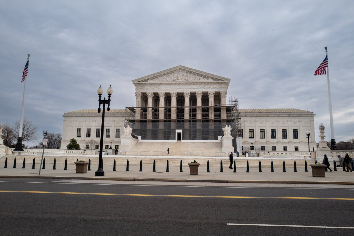 The Supreme Court in Washington on Jan. 5, 2026. (Madalina Kilroy/The Epoch Times)