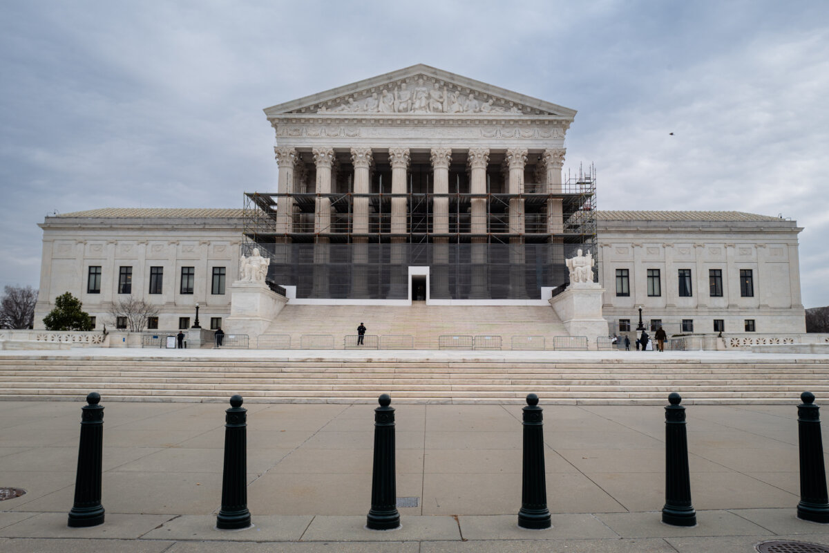 The Supreme Court in Washington on Jan. 5, 2026. (Madalina Kilroy/The Epoch Times)