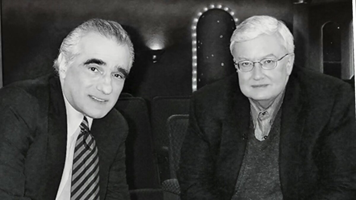 Director Martin Scorsese (L) and film critic Roger Ebert are featured in documentaries about their careers in film, and in Ebert’s documentary, “Life Itself.” (Magnolia Pictures)