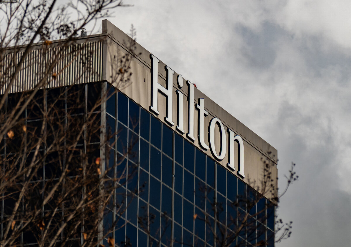 A Hilton hotel in Los Angeles on Jan. 5, 2026. (John Fredricks/The Epoch Times)