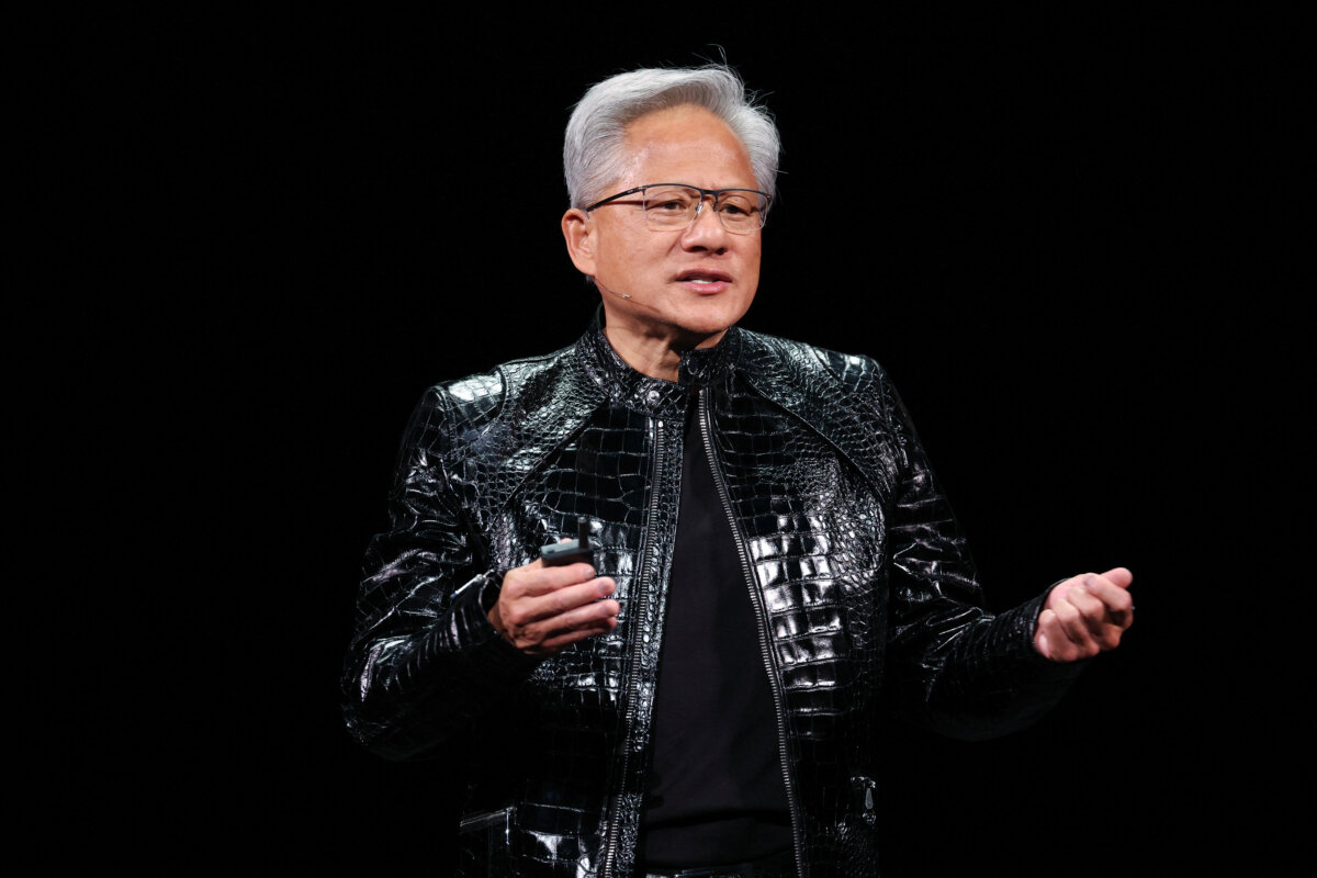 Nvidia founder and CEO Jensen Huang speaks during Nvidia Live at CES 2026 ahead of the annual Consumer Electronics Show in Las Vegas, Nev., on Jan. 5, 2026. (Patrick T. Fallon/AFP via Getty Images)