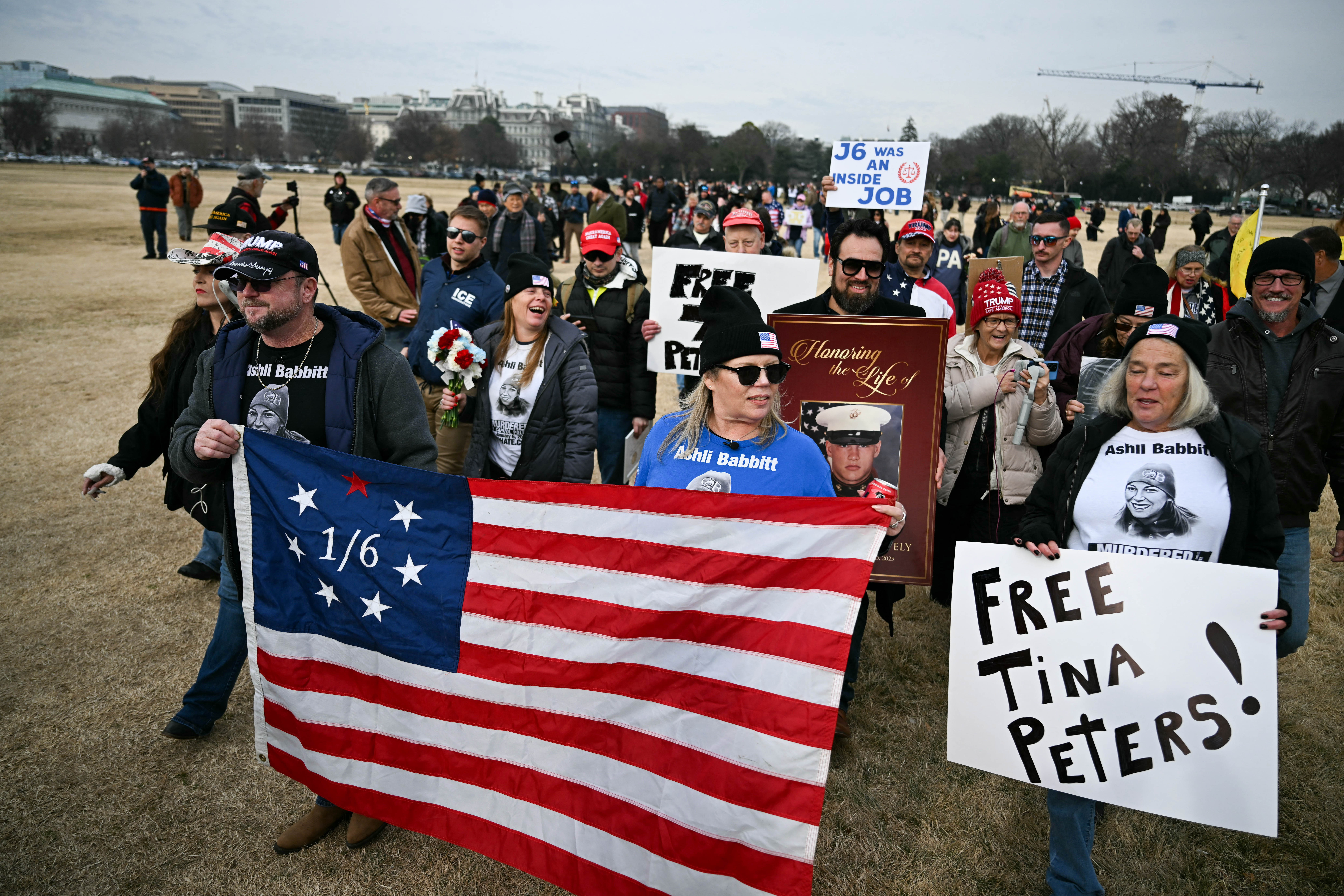 Day in Photos: Anniversary of Jan. 6, Protests in Israel, and Snow in Europe