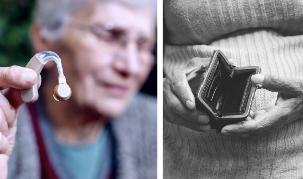 Audien Atom—a prescription-free hearing device that costs about one-tenth the price of traditional hearing aids