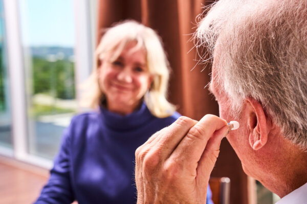 Audien Atom—a prescription-free hearing device that costs about one-tenth the price of traditional hearing aids